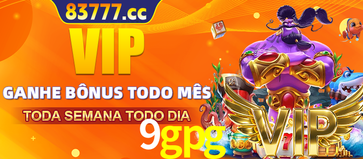 Banner promocional do 9gpg oferecendo 100% de recompensas adicionais contínuas para quem fizer o login diário (Daily sign-in), com um mascote de coelho.