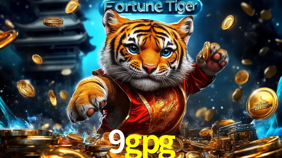 Imagem promocional do jogo de slot Fortune Tiger, com um tigre majestoso em traje tradicional cercado por uma fortuna em moedas de ouro, disponível agora no cassino 9gpg.